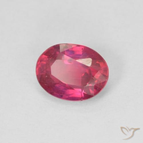 0.99 ct Red Ruby Stone, Natural Ruby in Oval Facet Shape for Sale