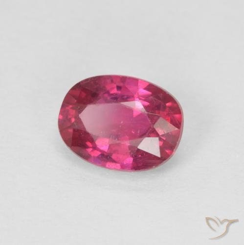 1.04 ct Red Ruby Stone, Natural Ruby in Oval Facet Shape for Sale