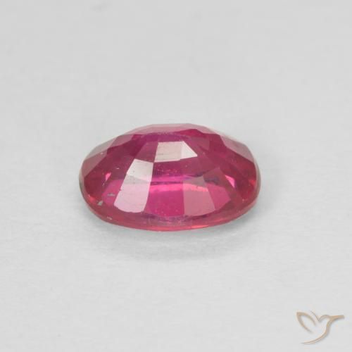 Ruby Gemstone in 6.7 x 5 mm Size for Sale, Ruby Stone in Light Red Color