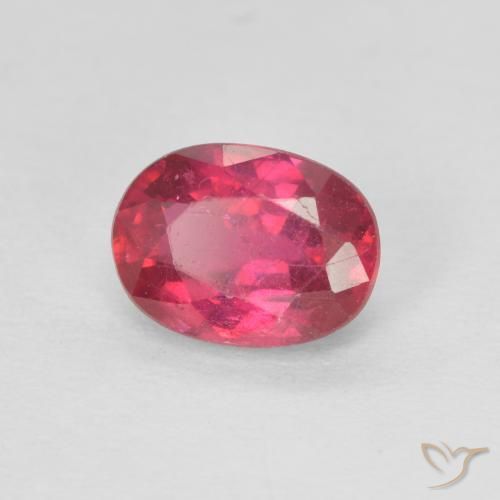 1.22 ct Red Ruby Stone, Natural Ruby in Oval Facet Shape for Sale