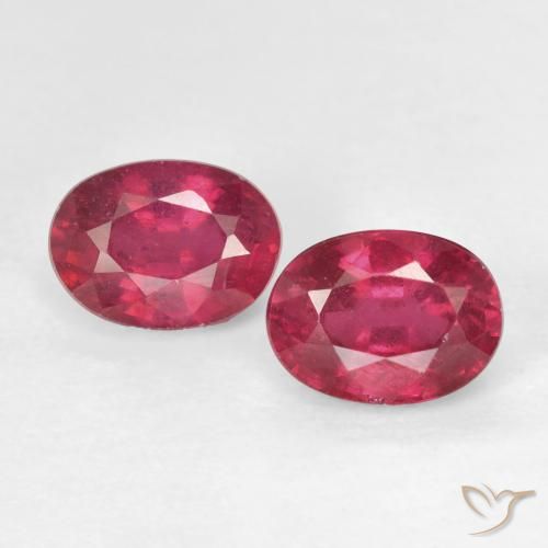 2.57 ct Oval Cut Ruby, 7 x 5.2 mm From Madagascar, Photo A