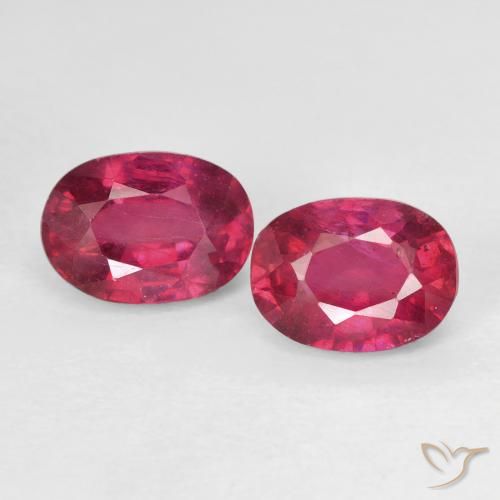 2.51 ct Oval Cut Ruby, 7 x 5 mm From Madagascar, Photo A