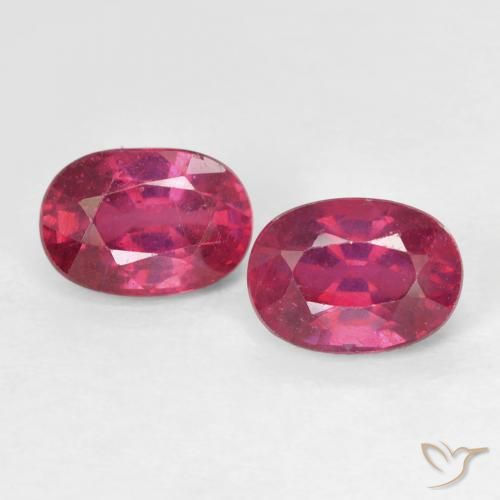 2.48 ct Oval Cut Ruby, 7 x 4.9 mm From Madagascar, Photo A