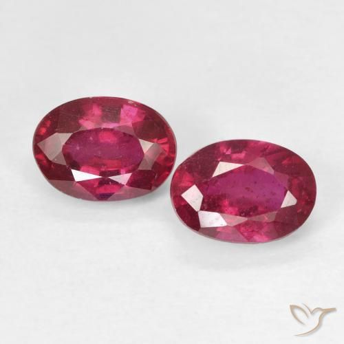 2.22 ct Oval Cut Ruby, 6.8 x 5 mm From Madagascar, Photo A