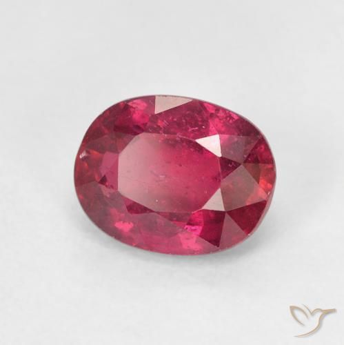 2.04 ct Red Ruby Stone, Natural Ruby in Oval Facet Shape for Sale