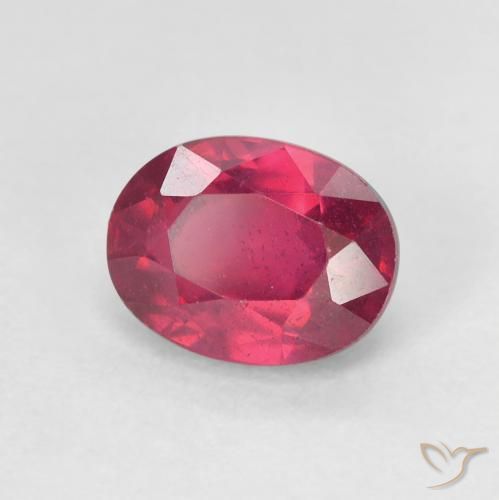 2.05 ct Red Ruby Stone, Natural Ruby in Oval Facet Shape for Sale