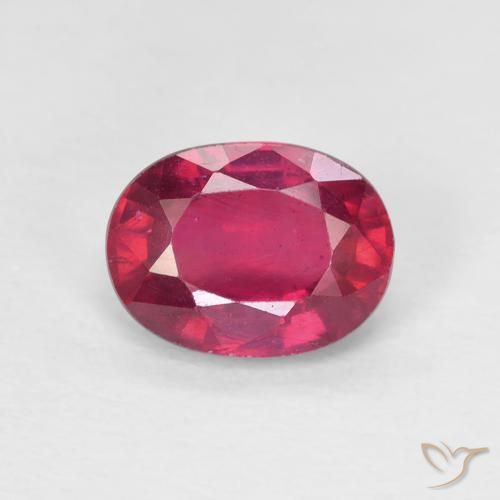1.78ct Natural Pinkish Red Ruby, Oval, VS