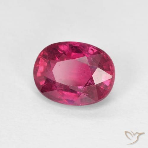 1.73 ct Red Ruby Stone, Natural Ruby in Oval Facet Shape for Sale