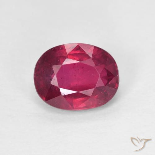 1.78ct Natural Deep Reddish Pink Ruby, Oval, VS