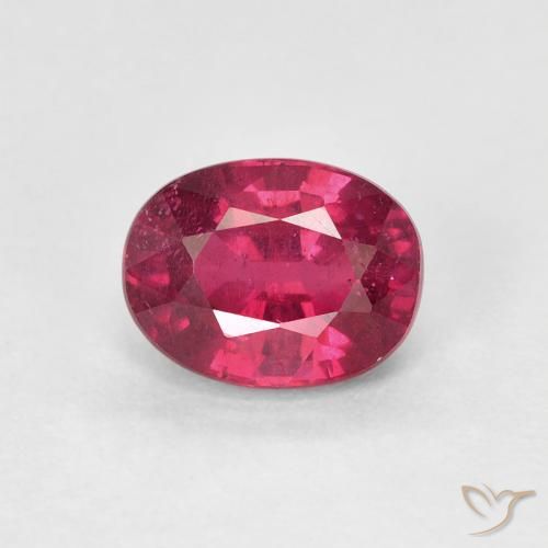 1.81ct Natural Medium Dark-Red Ruby, Oval, VS