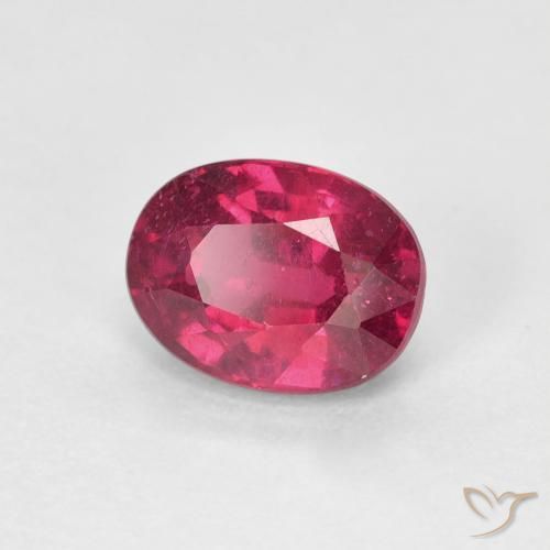 1.81 ct Red Ruby Stone, Natural Ruby in Oval Facet Shape for Sale