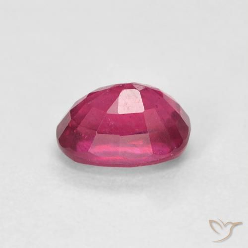 Ruby Gemstone in 7 x 5 mm (calibrated) Size for Sale, Ruby Stone in Light Red Color