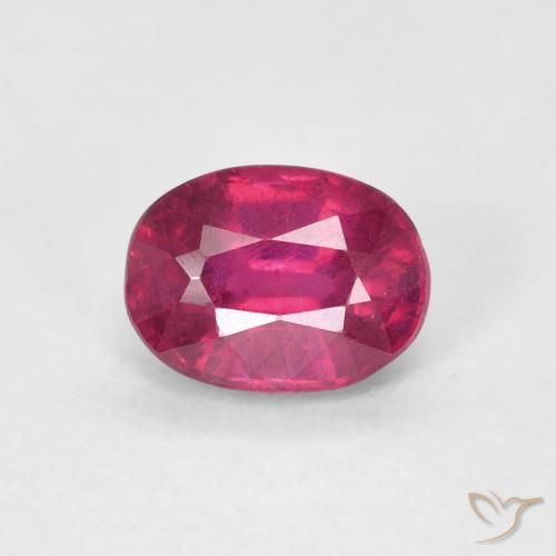 1.16ct Natural Light Red Ruby, Oval, VS