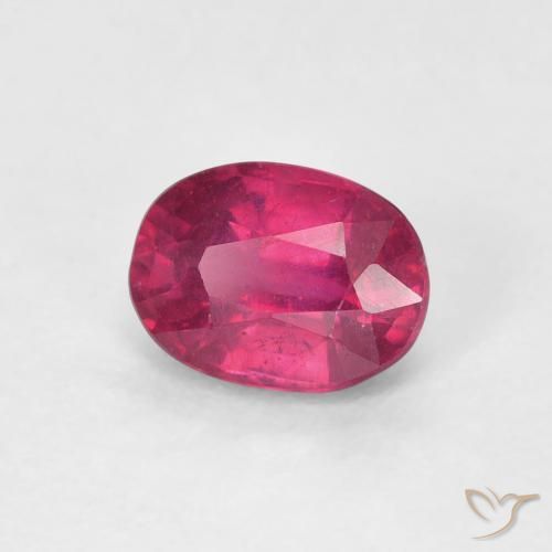 1.16 ct Red Ruby Stone, Natural Ruby in Oval Facet Shape for Sale