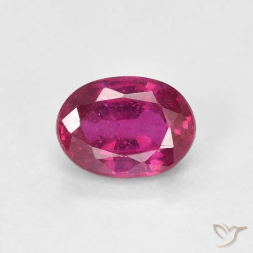 1.20ct Natural Light Red Ruby, Oval, VS