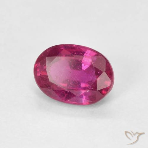 1.20 ct Red Ruby Stone, Natural Ruby in Oval Facet Shape for Sale
