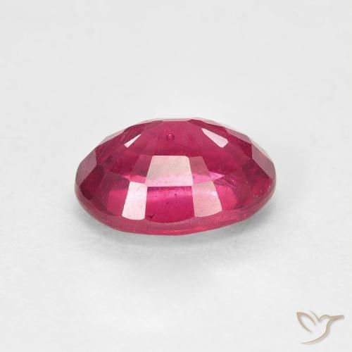 Ruby Gemstone in 8 x 6 mm (calibrated) Size for Sale, Ruby Stone in Light Red Color