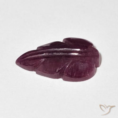 Ruby Gemstone in 14.6 x 9.4 mm Size for Sale, Ruby Stone in Purple Red Color