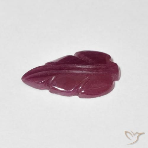 Ruby Gemstone in 13 x 8.4 mm Size for Sale, Ruby Stone in Pinkish Purple Color