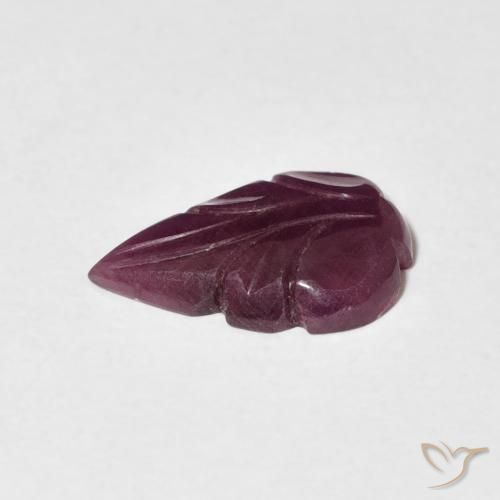 Ruby Gemstone in 12 x 8 mm (calibrated) Size for Sale, Ruby Stone in Raspberry Red Color