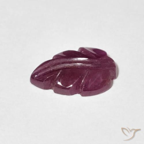 Ruby Gemstone in 10.7 x 7.4 mm Size for Sale, Ruby Stone in Medium Dark-Purple Color