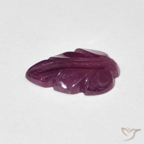 Ruby Gemstone in 12 x 8 mm (calibrated) Size for Sale, Ruby Stone in Medium Dark-Purple Color