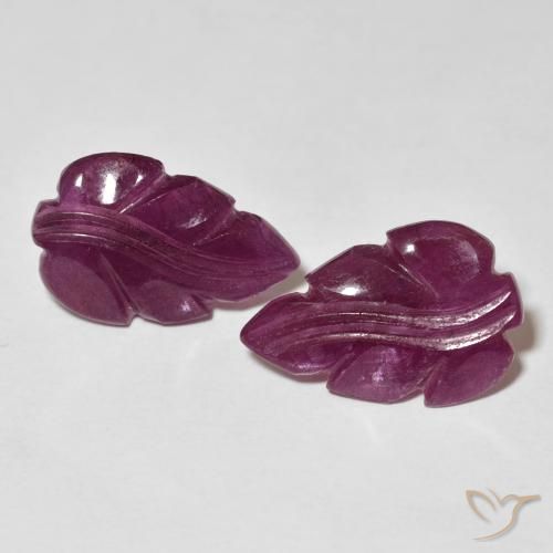 6.13ctw Natural Medium Dark-Purple Rubies, Fancy, Opaque