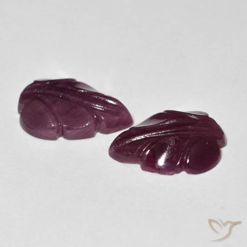 Ruby Gemstones in 13.5 x 9.8 mm Size for Sale, Ruby Stones in Raspberry Red Color