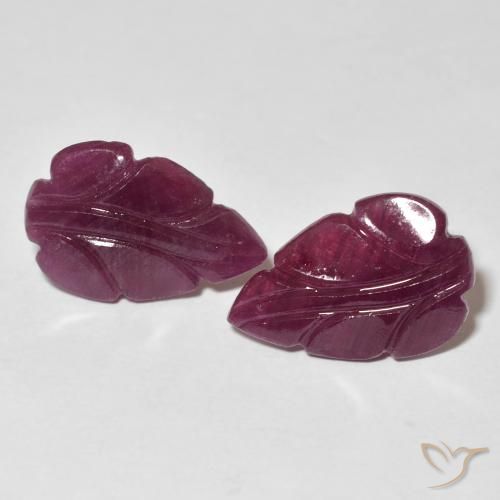 7.08ctw Natural Medium Dark-Purple Rubies, Fancy, Opaque