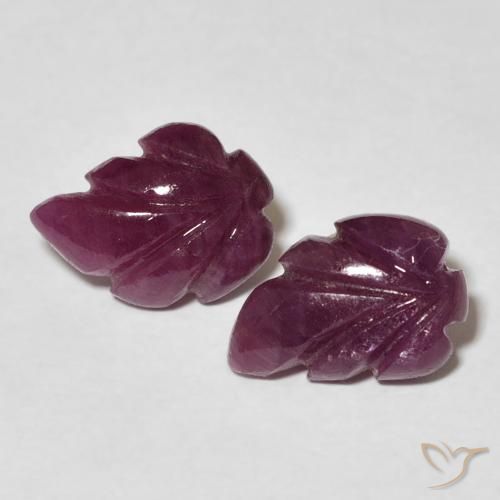 4.36ctw Natural Raspberry Red Rubies, Fancy, Opaque