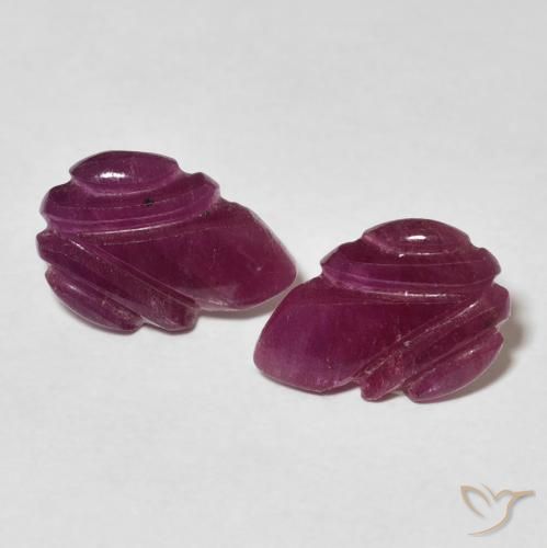 3.2 ct Carved Ruby, 10.9 x 7.5 mm From Madagascar, Photo A