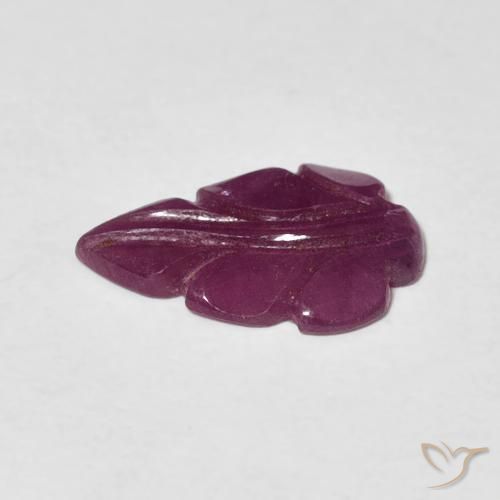 Ruby Gemstone in 12.7 x 8.3 mm Size for Sale, Ruby Stone in Dark Purple Color