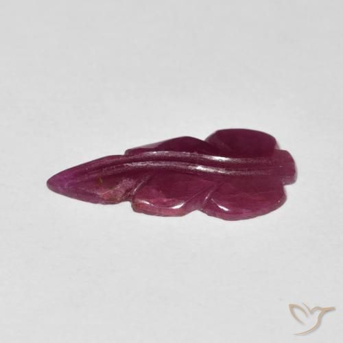 Ruby Gemstone in 17.6 x 8.5 mm Size for Sale, Ruby Stone in Bright Grape Color