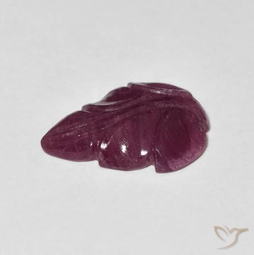 Ruby Gemstone in 14.1 x 10.2 mm Size for Sale, Ruby Stone in Dark Purple Color