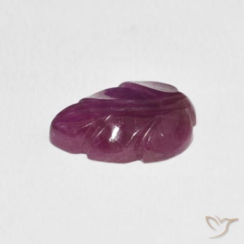 Ruby Gemstone in 12 x 8 mm (calibrated) Size for Sale, Ruby Stone in Medium Dark-Purple Color