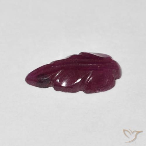 Ruby Gemstone in 11.6 x 6.4 mm Size for Sale, Ruby Stone in Reddish Purple Color