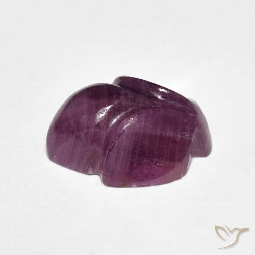Ruby Gemstone in 11.7 x 9 mm Size for Sale, Ruby Stone in Medium Dark-Purple Color