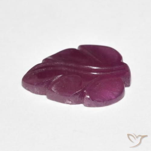 Ruby Gemstone in 14.8 x 11.1 mm Size for Sale, Ruby Stone in Plum Purple Color