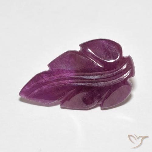 3.49 ct Carved Ruby, 17.4 x 10.3 mm From Madagascar, Photo A