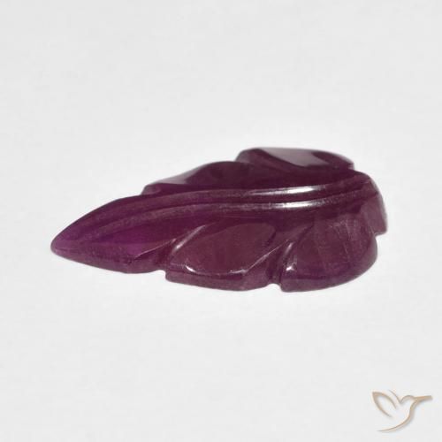 Ruby Gemstone in 17.4 x 10.3 mm Size for Sale, Ruby Stone in Sangria Purple Color