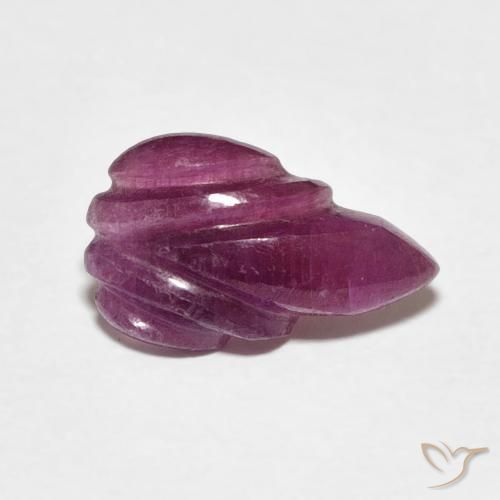 1.95 ct Carved Ruby, 11.5 x 7.1 mm From Madagascar, Photo A