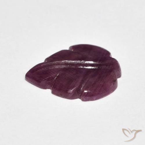 Ruby Gemstone in 12.8 x 10.4 mm Size for Sale, Ruby Stone in Reddish Purple Color