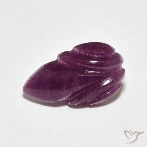3.83 ct Carved Ruby, 14 x 8.4 mm From Madagascar, Photo A