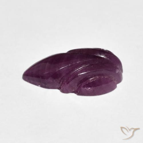 Ruby Gemstone in 14 x 8.4 mm Size for Sale, Ruby Stone in Boysenberry Purple Color