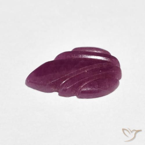 Ruby Gemstone in 11.5 x 8.1 mm Size for Sale, Ruby Stone in Sangria Purple Color