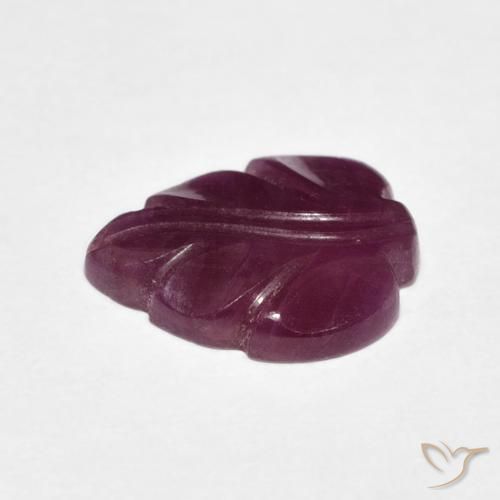 Ruby Gemstone in 12.9 x 11 mm Size for Sale, Ruby Stone in Medium Dark-Purple Color