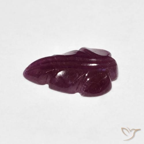 Ruby Gemstone in 12.3 x 8.4 mm Size for Sale, Ruby Stone in Boysenberry Purple Color