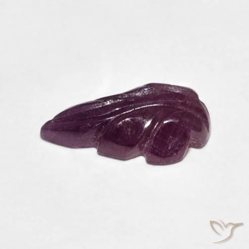 Ruby Gemstone in 12.6 x 7.2 mm Size for Sale, Ruby Stone in Medium Dark-Purple Color