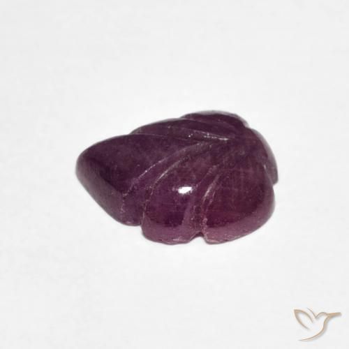 Ruby Gemstone in 9.5 x 7.6 mm Size for Sale, Ruby Stone in Medium Dark-Purple Color