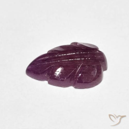 Ruby Gemstone in 11.4 x 8.1 mm Size for Sale, Ruby Stone in Medium Dark-Purple Color